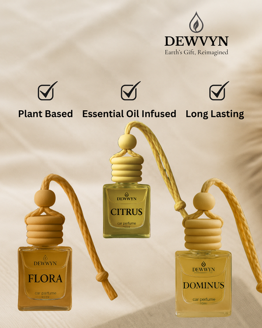 Dewvyn Hanging AirLoop – Car Perfume - Flora + Citrus + Dominus